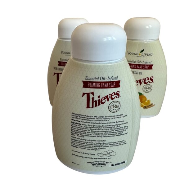 Young Living Thieves Three Lemon Essential Oil Infused Foaming Hand Soap New - Picture 4 of 8